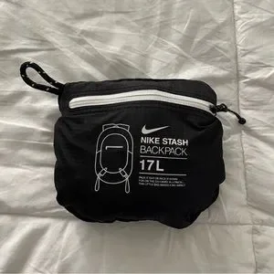 完売必須!☆Nike Stash Backpack (17L) Nike Unisex Kid's Backpack, MISC, Black/Black/White, MISC